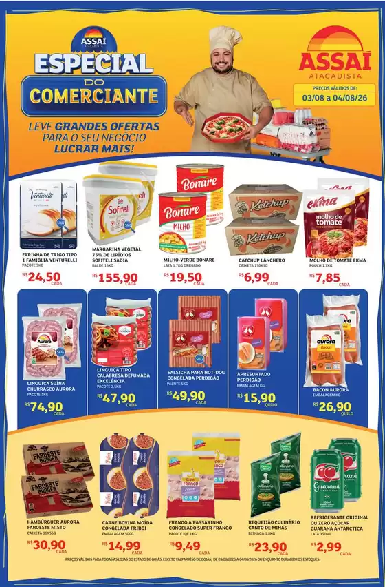 Catálogo Assaí Atacadista em Várzea Paulista | Encarte Assaí Atacadista 169321-638 | 2026-08-03T00:00:00.000Z - 2026-08-04T00:00:00.000Z