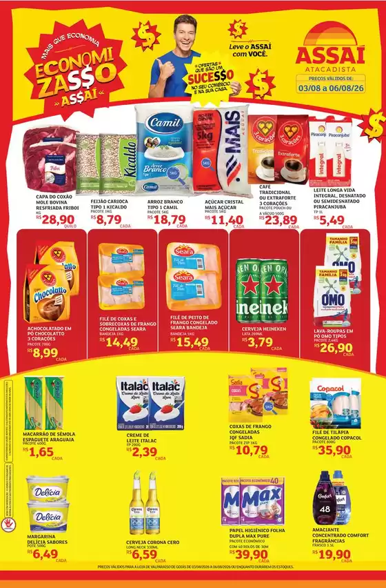 Catálogo Assaí Atacadista em Várzea Paulista | Encarte Assaí Atacadista 169324-639 | 2026-08-03T00:00:00.000Z - 2026-08-06T00:00:00.000Z