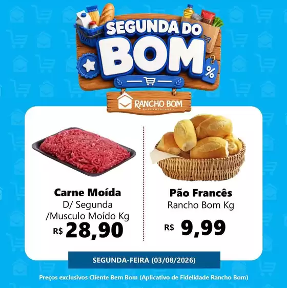 Catálogo Rancho Bom Supermercados | Ótima oferta para caçadores de pechinchas | 2026-08-03T00:00:00.000Z - 2026-08-03T00:00:00.000Z