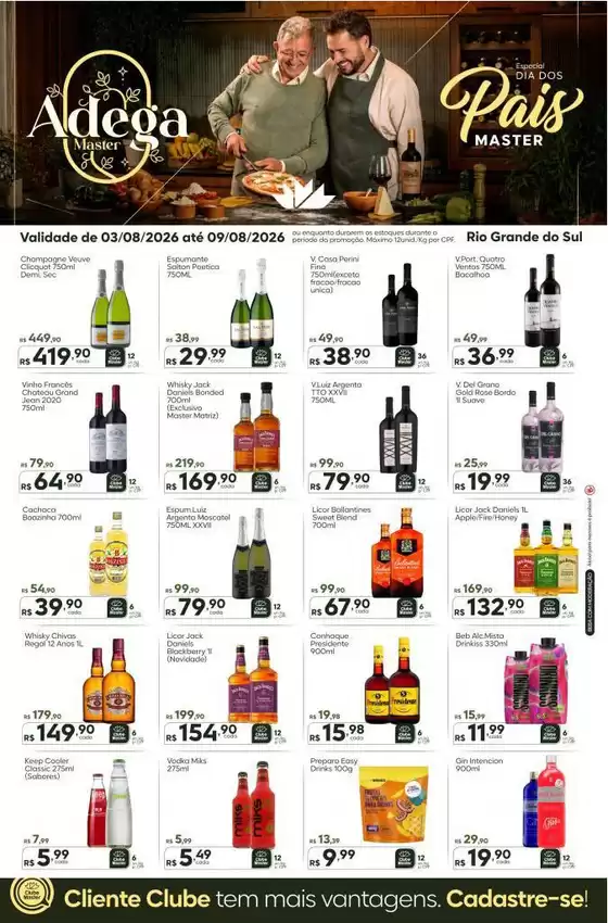 Catálogo Master Supermercados | Master RS adega | 2026-08-03T00:00:00.000Z - 2026-08-09T00:00:00.000Z