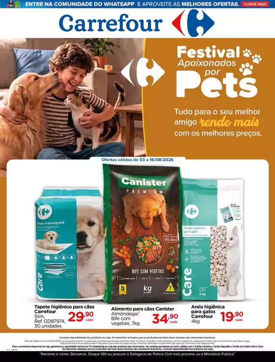 Catálogo Carrefour | FESTIVAL APAIXONADOS POR PETS | 2026-08-03T00:00:00.000Z - 2026-08-16T00:00:00.000Z