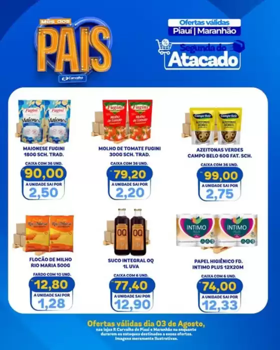 Catálogo R Carvalho Supermercado | Ofertas | 2026-08-03T00:00:00.000Z - 2026-08-03T00:00:00.000Z