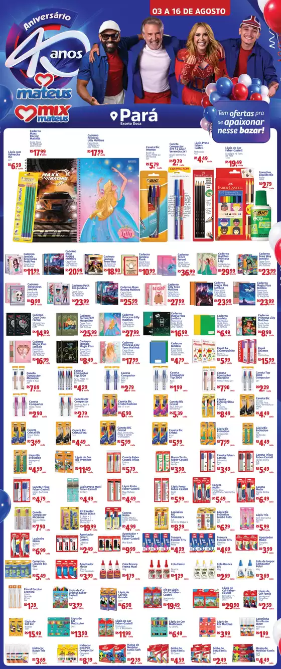 Catálogo Supermercados Mateus | Bazar de Aniversario | 2026-08-03T00:00:00.000Z - 2026-08-16T00:00:00.000Z