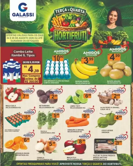 Catálogo Supermercados Galassi | TERÇA E QUARTA É DIA DE HORTIFRUTI NO GALASSI! | 2026-08-04T00:00:00.000Z - 2026-08-05T00:00:00.000Z