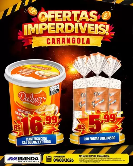 Catálogo Miranda Supermercados | Ofertas Imperdiveis | 2026-08-04T00:00:00.000Z - 2026-08-04T00:00:00.000Z