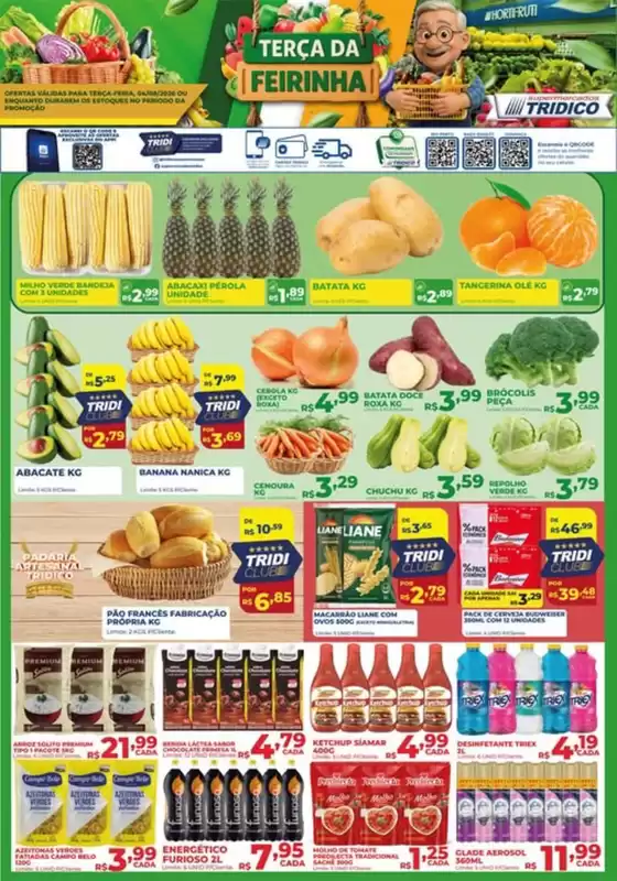 Catálogo Supermercados Tridico | Terça da Feirinha no Tridico! | 2026-08-04T00:00:00.000Z - 2026-08-04T00:00:00.000Z