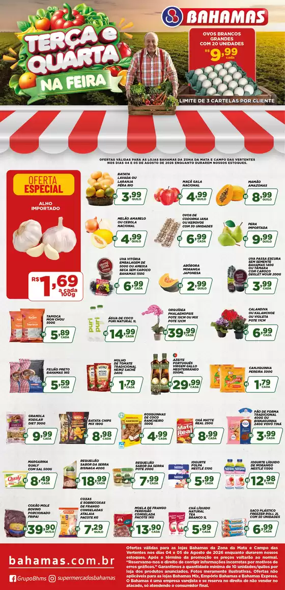 Catálogo Bahamas Supermercados | Terça e quarta-feira na feira | 2026-08-04T00:00:00.000Z - 2026-08-05T00:00:00.000Z