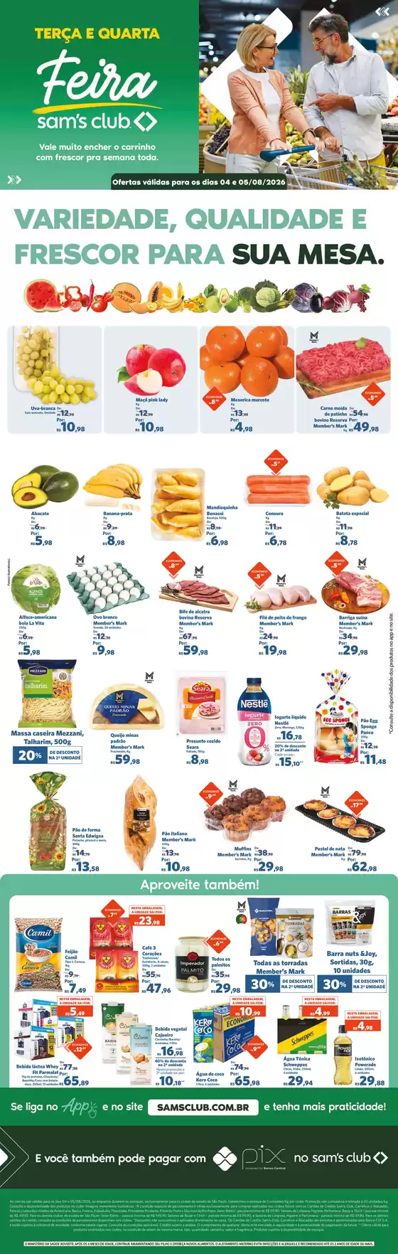 Catálogo Sam's Club em Patrocínio | Ofertas para caçadores de pechinchas | 2026-08-04T00:00:00.000Z - 2026-08-05T00:00:00.000Z