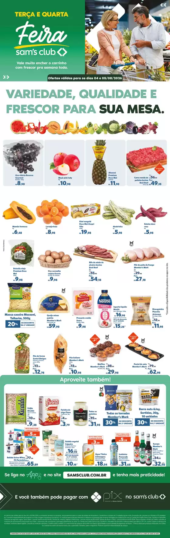 Catálogo Sam's Club em São Lourenço da Mata | Promoções especiais em andamento | 2026-08-04T00:00:00.000Z - 2026-08-05T00:00:00.000Z