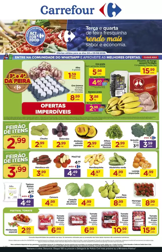 Catálogo Carrefour em Cruzeiro | Promoções especiais em andamento | 2026-08-04T00:00:00.000Z - 2026-08-05T00:00:00.000Z