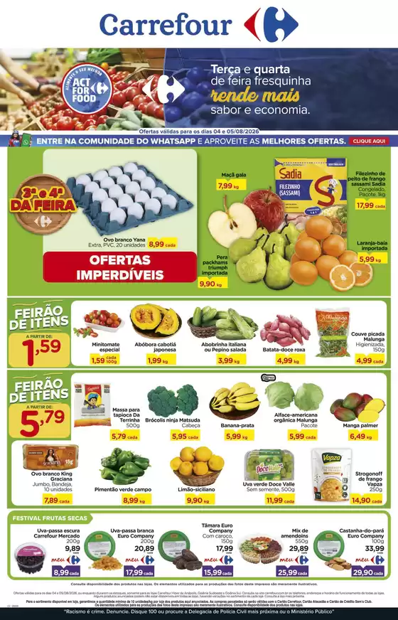 Catálogo Carrefour em Cruzeiro | Pechinchas e ofertas atuais | 2026-08-04T00:00:00.000Z - 2026-08-05T00:00:00.000Z