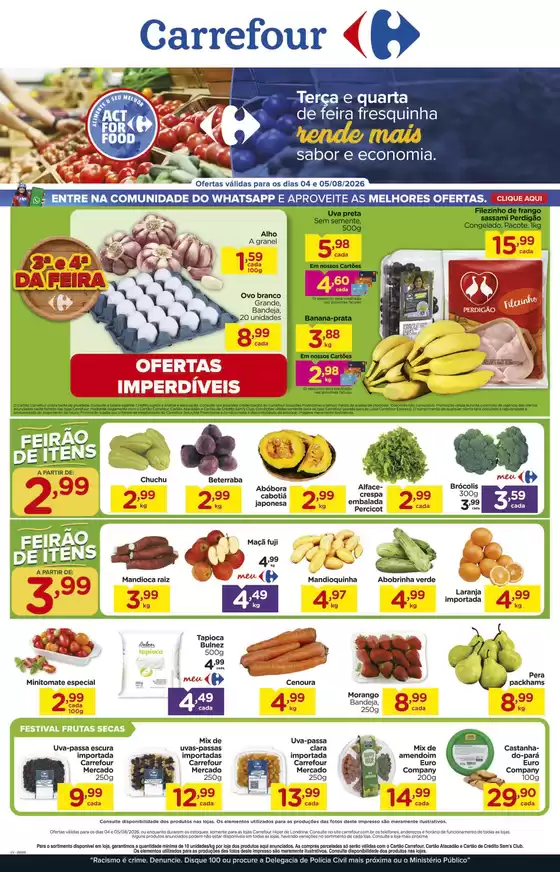 Catálogo Carrefour em Cruzeiro | Melhores ofertas para todos os clientes | 2026-08-04T00:00:00.000Z - 2026-08-05T00:00:00.000Z