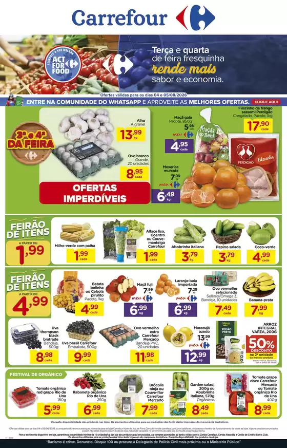 Catálogo Carrefour em Cruzeiro | Grandes descontos em produtos selecionados | 2026-08-04T00:00:00.000Z - 2026-08-05T00:00:00.000Z