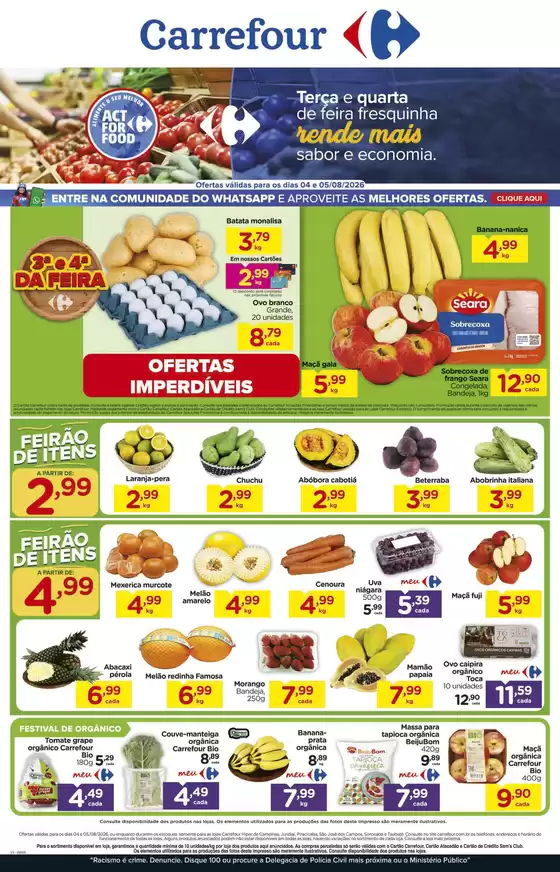 Catálogo Carrefour em Cruzeiro | Nossas melhores pechinchas | 2026-08-04T00:00:00.000Z - 2026-08-05T00:00:00.000Z