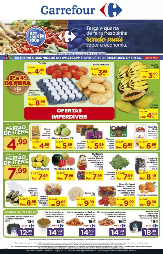 Catálogo Carrefour em Cruzeiro | Ofertas especiais para você | 2026-08-04T00:00:00.000Z - 2026-08-05T00:00:00.000Z