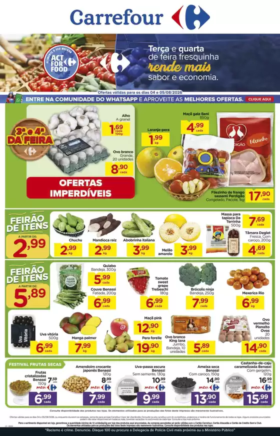 Catálogo Carrefour em Cruzeiro | Melhores ofertas e descontos | 2026-08-04T00:00:00.000Z - 2026-08-05T00:00:00.000Z