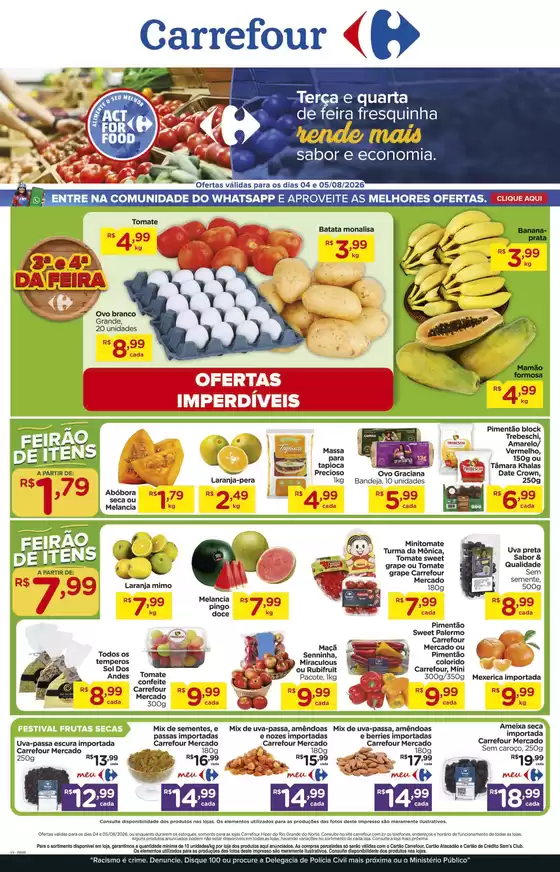 Catálogo Carrefour em Cruzeiro | Melhores ofertas para todos os caçadores de pechinchas | 2026-08-04T00:00:00.000Z - 2026-08-05T00:00:00.000Z