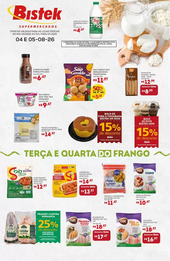 Catálogo Bistek Supermercados | Descubra ofertas atraentes | 2026-08-04T00:00:00.000Z - 2026-08-05T00:00:00.000Z