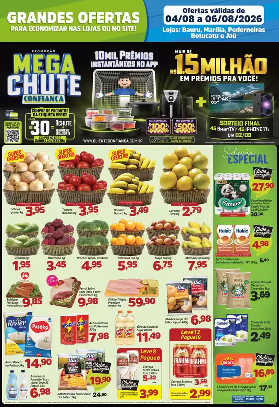 Catálogo Confiança Supermercados | Tabloide rede 0408 2026 WPP | 2026-08-04T00:00:00.000Z - 2026-08-06T00:00:00.000Z