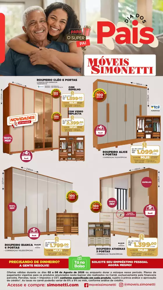 Catálogo Móveis Simonetti em Imbituba | Encarte Móveis Simonetti | 2026-08-02T00:00:00.000Z - 2026-08-08T00:00:00.000Z