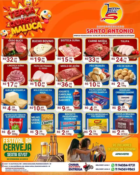 Catálogo Supermercados Santo Antonio | Ótima oferta para caçadores de pechinchas | 2026-08-03T00:00:00.000Z - 2026-08-05T00:00:00.000Z