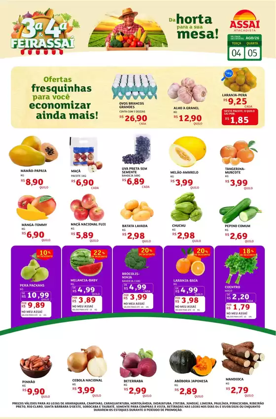 Catálogo Assaí Atacadista | Encarte Assaí Atacadista 49597-737 | 2026-08-04T00:00:00.000Z - 2026-08-05T00:00:00.000Z
