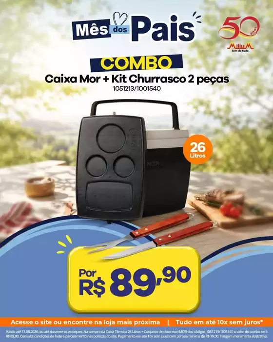 Catálogo Milium | Ofertas especiais atraentes para todos | 2026-08-04T00:00:00.000Z - 2026-08-31T00:00:00.000Z