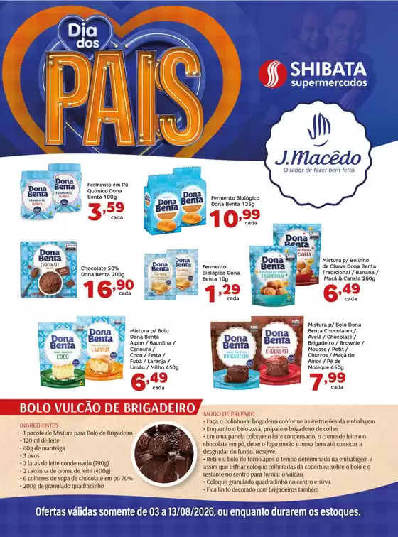 Catálogo Shibata Supermercados | Melhores ofertas e descontos | 2026-08-03T00:00:00.000Z - 2026-08-13T00:00:00.000Z