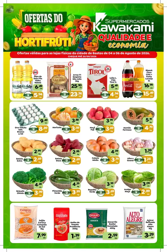 Catálogo Supermercados Kawakami | Ofertas - Bastos | 2026-08-04T00:00:00.000Z - 2026-08-06T00:00:00.000Z