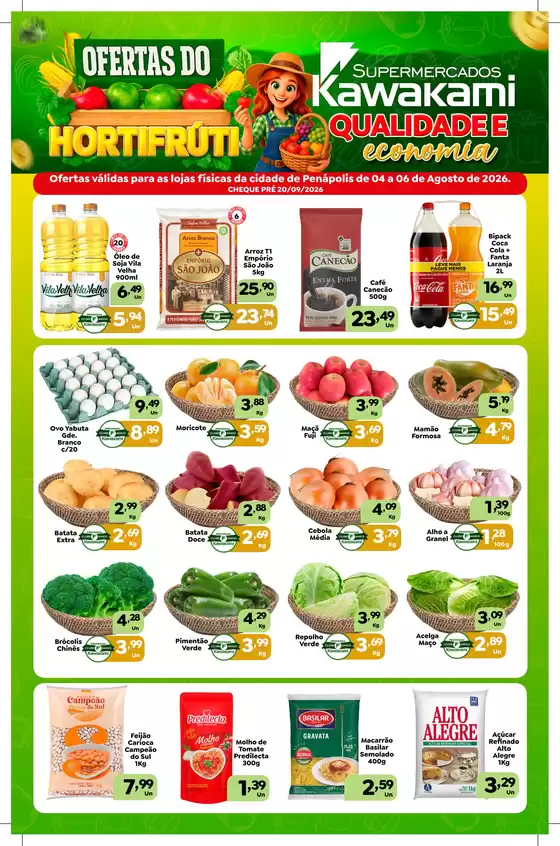 Catálogo Supermercados Kawakami | Ofertas - Penápolis | 2026-08-04T00:00:00.000Z - 2026-08-06T00:00:00.000Z