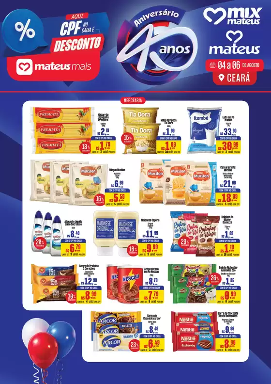 Catálogo Supermercados Mateus | App Mateus Mais | 2026-08-03T00:00:00.000Z - 2026-08-06T00:00:00.000Z