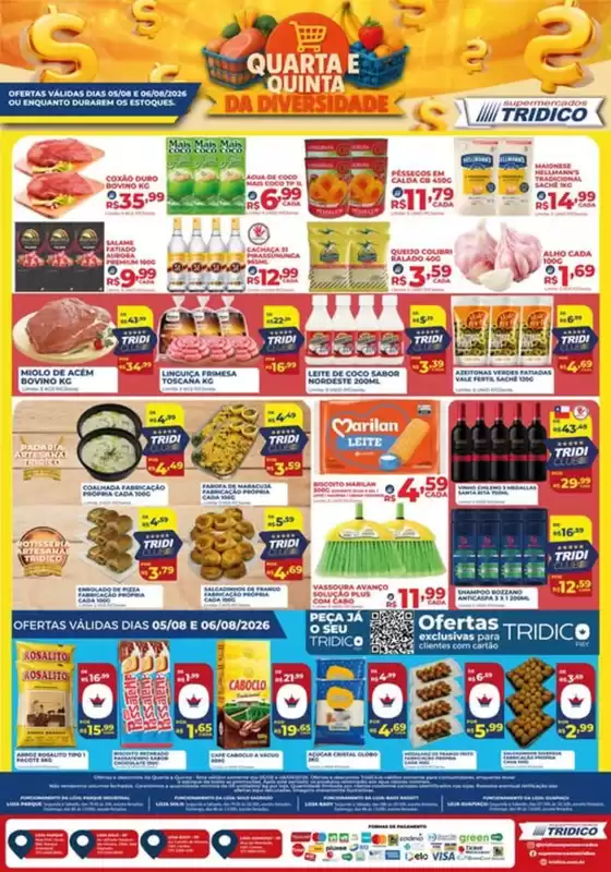 Catálogo Supermercados Tridico em Belo Jardim | Quarta e Quinta da Diversidade no Tridico! | 2026-08-05T00:00:00.000Z - 2026-08-06T00:00:00.000Z