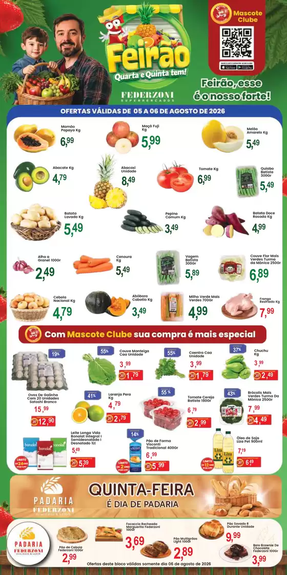 Catálogo Federzoni Supermercados | Feirão | 2026-08-05T00:00:00.000Z - 2026-08-06T00:00:00.000Z