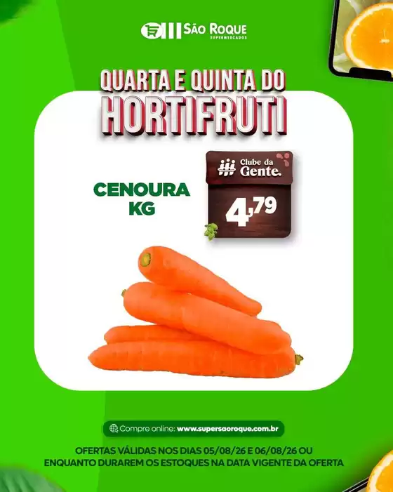 Catálogo São Roque Supermercados | Encarte São Roque Supermercados | 2026-08-05T00:00:00.000Z - 2026-08-06T00:00:00.000Z