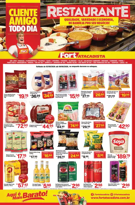 Catálogo Fort Atacadista | SC Fort Food Restaurante 03 a 09 AGO 26 Regional | 2026-08-03T00:00:00.000Z - 2026-08-09T00:00:00.000Z