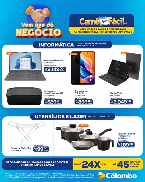 Catálogo Lojas Colombo | Encarte Lojas Colombo | 2026-08-03T00:00:00.000Z - 2026-09-07T00:00:00.000Z