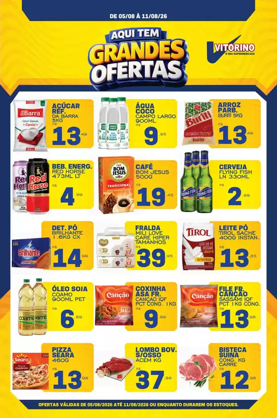 Catálogo Supermercado Vitorino em Uru | Encarte Supermercado Vitorino | 2026-08-05T00:00:00.000Z - 2026-08-11T00:00:00.000Z