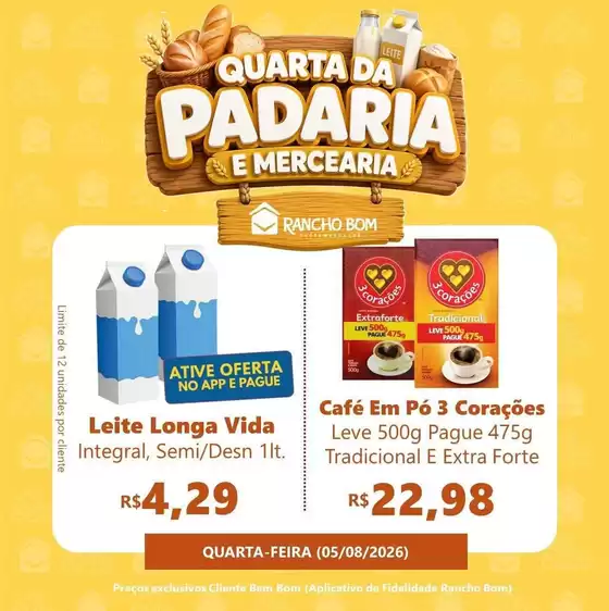 Catálogo Rancho Bom Supermercados | Nossas melhores pechinchas | 2026-08-05T00:00:00.000Z - 2026-08-05T00:00:00.000Z