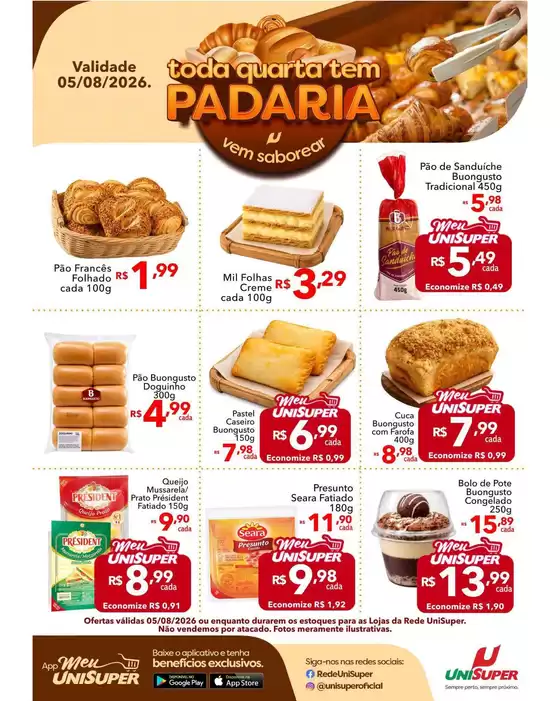 Catálogo UniSuper | Novas ofertas para descobrir | 2026-08-05T00:00:00.000Z - 2026-08-05T00:00:00.000Z