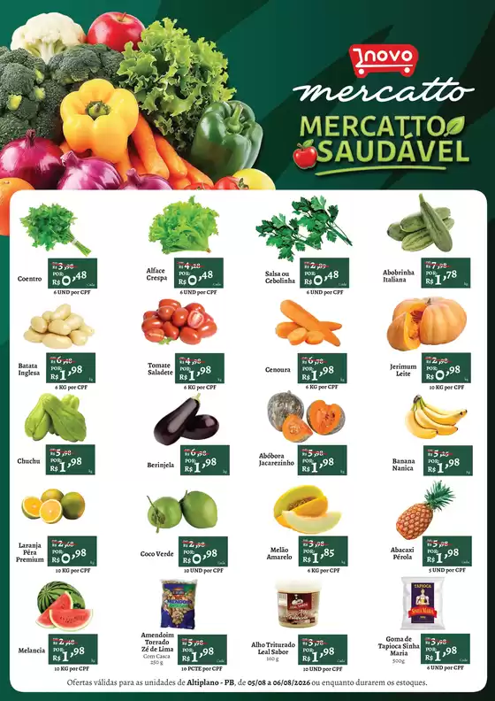 Catálogo Novo Atacarejo | saudabilidadehorti 05 e 0608 | 2026-08-05T00:00:00.000Z - 2026-08-06T00:00:00.000Z
