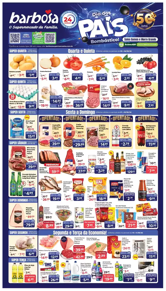 Catálogo Barbosa Supermercados | Ofertas Exclusivas Para As Lojas Sales Gomes e Morro Grande | 2026-08-05T00:00:00.000Z - 2026-08-11T00:00:00.000Z