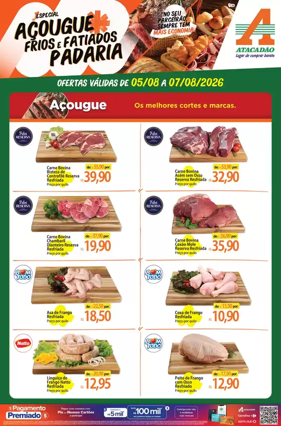 Catálogo Atacadão em Bayeux | Atacadão - Açougue / Padaria / Frios e Fatiados | 2026-08-05T00:00:00.000Z - 2026-08-07T00:00:00.000Z