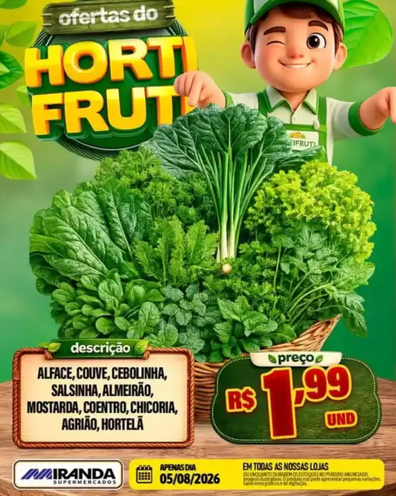 Catálogo Miranda Supermercados | Hortifruti | 2026-08-05T00:00:00.000Z - 2026-08-05T00:00:00.000Z