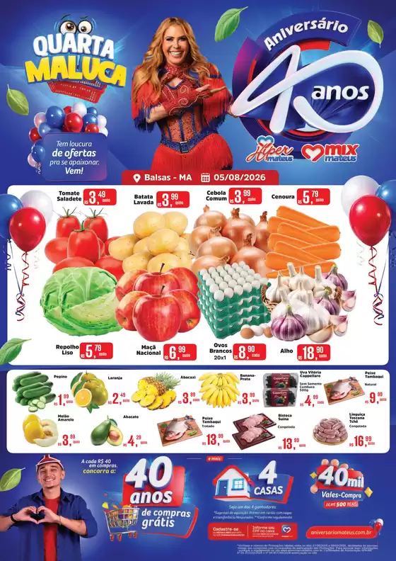 Catálogo Supermercados Mateus | Quarta maluca de Aniversario | 2026-08-04T00:00:00.000Z - 2026-08-05T00:00:00.000Z