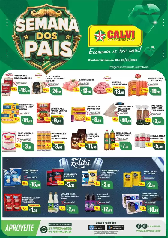 Catálogo Calvi Supermercados | Semana dos Pais! | 2026-08-06T00:00:00.000Z - 2026-08-08T00:00:00.000Z