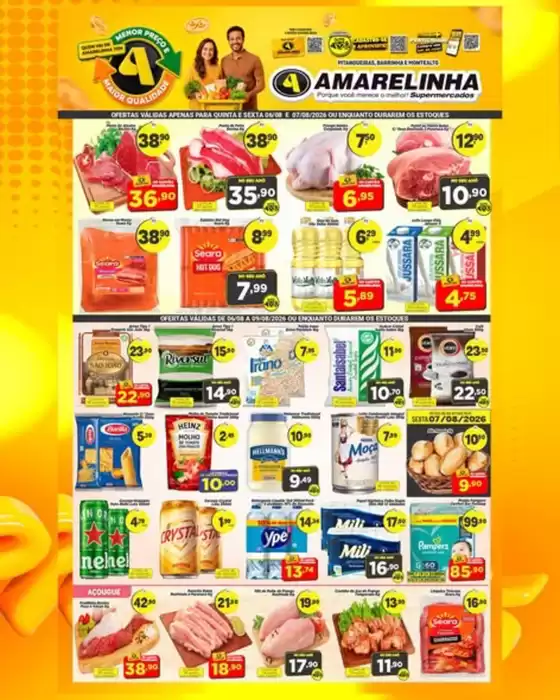 Catálogo Amarelinha Supermercados | Ofertas  | 2026-08-06T00:00:00.000Z - 2026-08-07T00:00:00.000Z