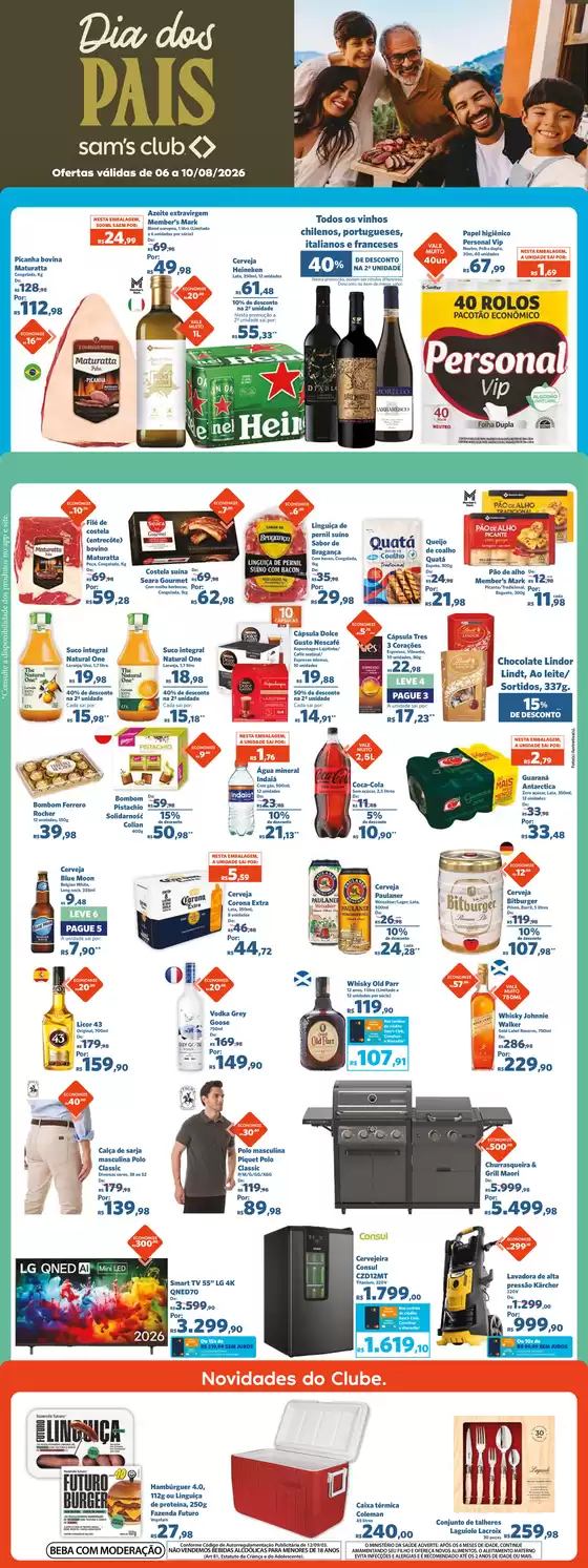 Catálogo Sam's Club | Ofertas especiais atraentes para todos | 2026-08-06T00:00:00.000Z - 2026-08-10T00:00:00.000Z
