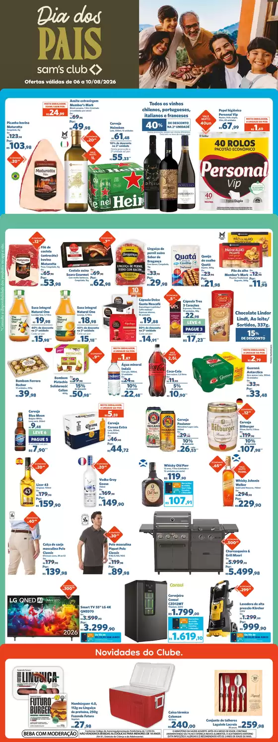 Catálogo Sam's Club | Ofertas exclusivas e pechinchas | 2026-08-06T00:00:00.000Z - 2026-08-10T00:00:00.000Z
