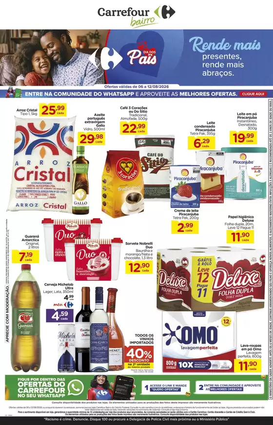 Catálogo Carrefour Bairro | Ofertas especiais atraentes para todos | 2026-08-06T00:00:00.000Z - 2026-08-12T00:00:00.000Z