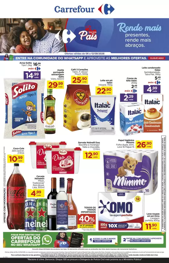 Catálogo Carrefour | Ofertas especiais atraentes para todos | 2026-08-06T00:00:00.000Z - 2026-08-12T00:00:00.000Z